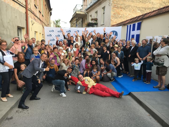 Graikiškos Konstitucijos lentos atidengimas.