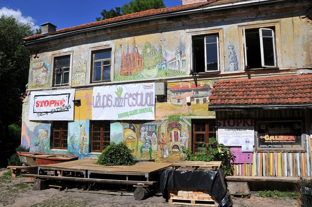 Užupio gatvės menas.