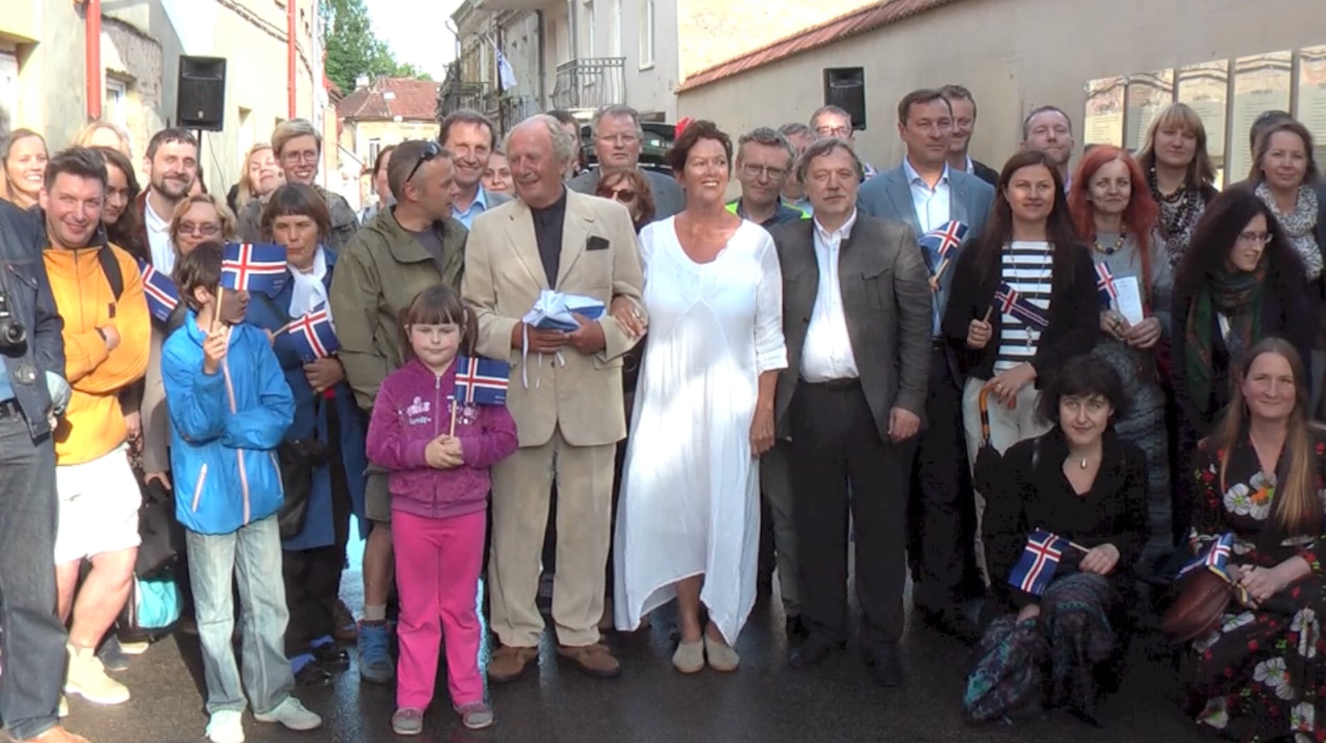 Islandiškos Konstitucijos lentos atidengimas.