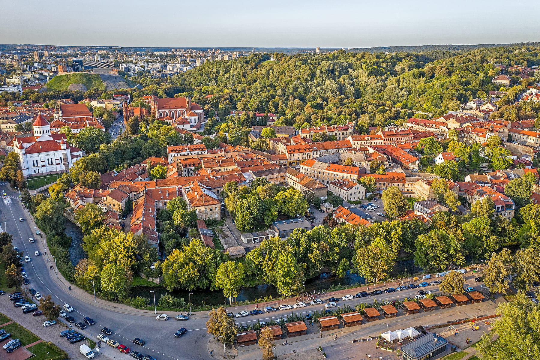 Užupio vaizdas iš oro.