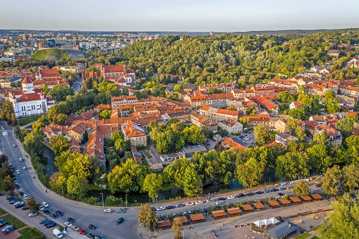 Užupio vaizdas iš oro.